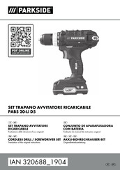 Parkside PABS 20-Li D5 Originalbetriebsanleitung