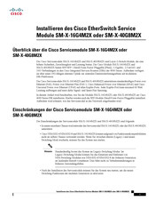 Cisco SM-X-40G8M2X Installationsanweisungen