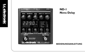 T.C. Electronic ND-1 Nova Delay Bedienungsanleitung