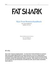 Fat Shark FSV1106 Benutzerhandbuch