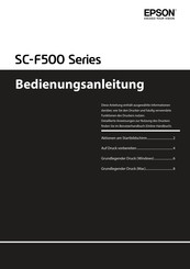 Epson SC-F500 Serie Bedienungsanleitung