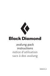Black Diamond avalung pack Gebrauchsanleitung