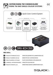 Quick QCC DRV 4CH 350 Installations- Und Benutzerhandbuch