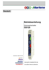 GHM-Martens GS125 Betriebsanleitung