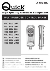 Quick HRC 1004 L D00 Installations- Und Benutzerhandbuch