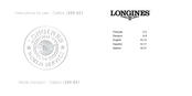Longines L599 Bedienungsanleitung