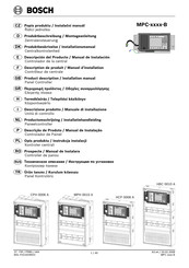 Bosch MPC B-Serie Produktbeschreibung / Montageanleitung