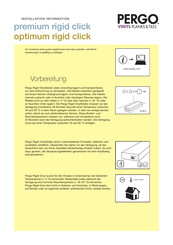 PERGO optimum rigid click Montageanleitung