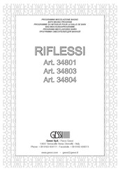Gessi RIFLESSI 34801 Bedienungsanleitung