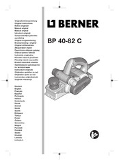 Berner BP 40-82 C Originalbetriebsanleitung