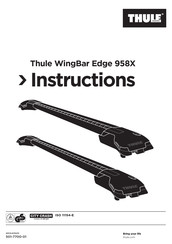 Thule WingBar Edge 958X Bedienungsanleitung