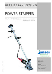 Janser POWER STRIPPER Betriebsanleitung