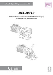 Meccanica Fadini MEC 200 LB Montageanleitung
