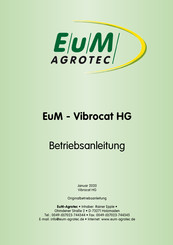 EuM-Agrotec Vibrocat HG serie Betriebsanleitung