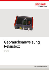 Soehnle Professional 2552.40.001 Gebrauchsanweisung