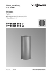 Viessmann Vitocell 300-W Montageanleitung Für Die Fachkraft