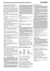 EUCHNER NZ1VZ EX Serie Betriebsanleitung