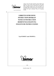 Bimar SE1600.EU Bedienungsanleitung