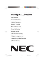 NEC MultiSync LCD1550X Bedienerhandbuch