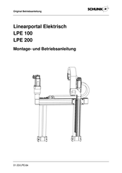 SCHUNK LPE 100 Montage- Und Betriebsanleitung