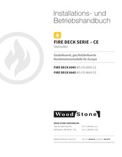 Wood Stone FIRE DECK 6045 Installations- Und Betriebshandbuch