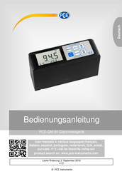 Pce PCE-GM 55 Bedienungsanleitung