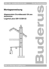 Buderus Logamax plus GB112 Montageanweisung