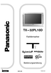 Panasonic TX-32PL10D Bedienungsanleitung