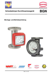 Heinrichs BGN Serie Montage- Und Betriebsanleitung