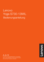 Lenovo Yoga S730-13IWL Bedienungsanleitung