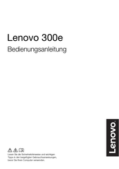 Lenovo 300e Bedienungsanleitung