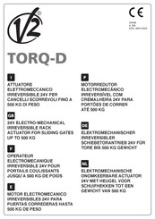 V2 TORQ-D Serie Handbuch Für Den Installateur