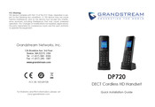 Grandstream DP720 Schnellinstallationsanleitung