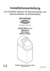 EcoWater Systems eVOLUTION Boost 300 Installationsanleitung