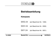 delko SXG 24 Betriebsanleitung