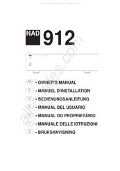 NAD 912 Bedienungsanleitung