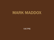 Mark Maddox VX7PE Handbuch