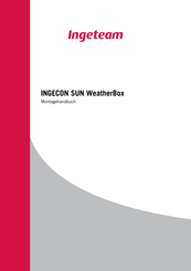 Ingeteam Ingecon Sun WeatherBox Montagehandbuch