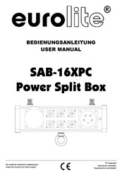EuroLite SAB-16XPC Bedienungsanleitung