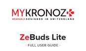 MyKronoz ZeBuds Lite Bedienungsanleitung