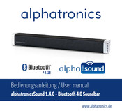 Alphatronics alphatronicsSound 1.4.0 Bedienungsanleitung