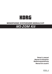 Korg MS-20M Kit Bedienungsanleitung