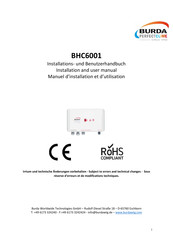 Burda BHC6001 Installations- Und Benutzerhandbuch