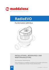 Maddalena Radio EVO Installation -, Bedienungs -, Und Wartungs - Anleitung