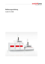 Analytik Jena multi X 2500 Bedienungsanleitung