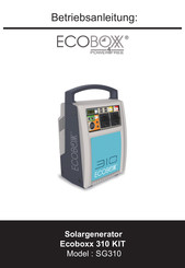 ECOBOXX SG310 Betriebsanleitung