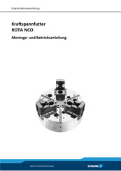 SCHUNK ROTA NCO 500 Montage- Und Betriebsanleitung