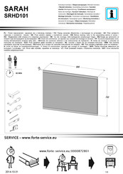 Forte SARAH SRHD101 Montageanleitung
