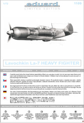 eduard Lavochkin La-7 HEAVY FIGHTER Bedienungsanleitung