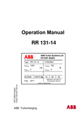 ABB Typ RR 131-14 HT843563 Bedienungsanleitung